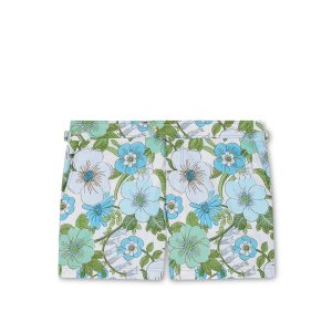Tom Ford 60'S Floral Print Swim Korta Byxor Herr Blå | 320FQRZNS