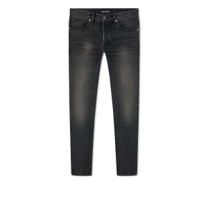 Tom Ford Aged Black Wash Slim Fit Jeans Herr Svarta Tvätt | 763SOKNZA