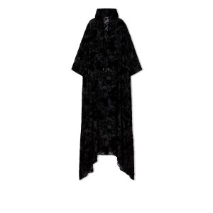 Tom Ford All Over Primrose Floral Devore' Kaftan Klänning Dam Svarta | 147LTCAVO