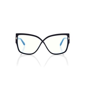 Tom Ford Blue Block Rounded Butterfly Optisk Dam Svarta | 023QBMUNF
