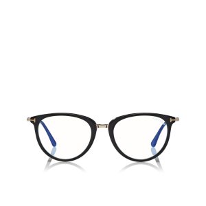 Tom Ford Blue Block Soft Round Optisk Dam Svarta | 310RSYDBO