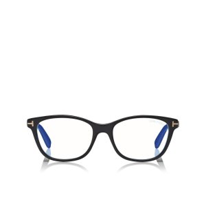 Tom Ford Blue Block Soft Square Optisk Dam Svarta | 876TOAVFK