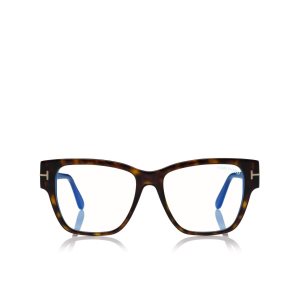 Tom Ford Blue Block Square Shape Optisk Dam Mörk | 437CBRMUV