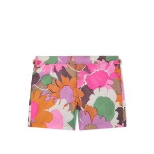 Tom Ford Bold Daisy Print Swim Korta Byxor Herr Bold Daisy | 073SOVYEL