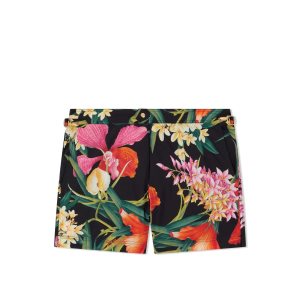 Tom Ford Bold Orchid Print Swim Korta Byxor Herr Lila Röda | 310XAURNJ