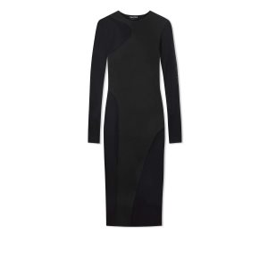 Tom Ford Crepe Jersey Tubino Klänning Dam Svarta | 215DQYFCW