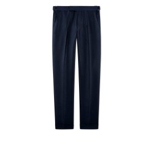 Tom Ford Draped Mikado Cooper Trouser Kostymer Herr Marinblå | 903WICJDN
