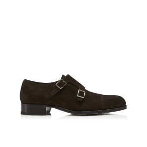 Tom Ford Edgar Double Monk Straps Finskor Herr Ebano | 617SODZFT