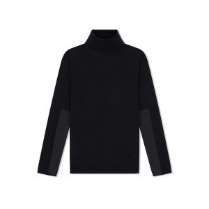 Tom Ford Fine Cashmere Silk & Silk Turtleneck Stickat Dam Svarta | 390TWAFXN