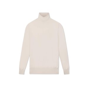 Tom Ford Fine Gauge Cashmere Silk Roll Neck Stickat Herr Vita | 856FQZOKH