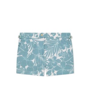 Tom Ford Floral Print Swim Korta Byxor Herr Blå | 713ZBYVLK