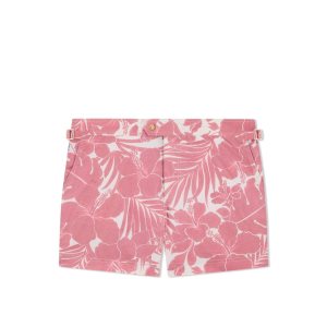 Tom Ford Floral Print Swim Korta Byxor Herr Rosa | 731RKSONC