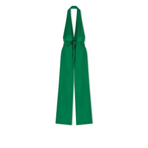 Tom Ford Fluid Double-faced Satin Jumpsuit Dam Turkos Gröna | 617DMQRFL