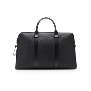 Tom Ford Grain Läder Buckley Portfölj Herr Svarta | 904PMWETK