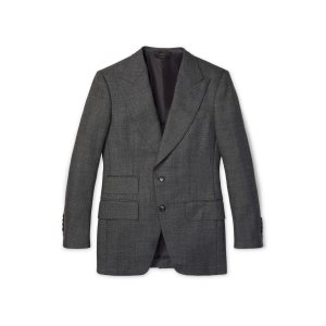 Tom Ford Grand Dry Sharkskin Atticus Jacka Herr Grå | 318HULJQF