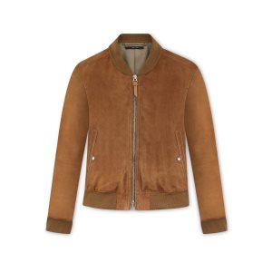 Tom Ford Light Mocka Bomber Ytterkläder Herr Bruna | 923WBPGFK