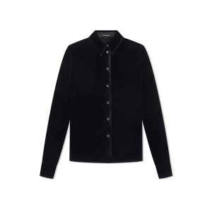 Tom Ford Lätta Velvet Shirt Blast Dam Svarta | 794MYPAFB