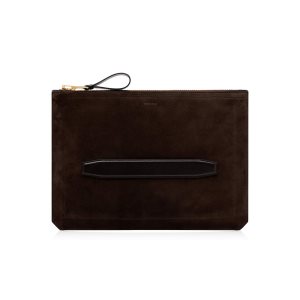 Tom Ford Mocka Buckley Handle Portfolio Portfölj Herr Ebony | 359DSKUJC