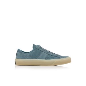 Tom Ford Mocka Cambridge Sneakers Herr Ljusblå Vita | 532VHRJTM