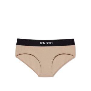 Tom Ford Modal Signature Boy Shorts Byxor Dam Rosa Beige | 497VKLHDX
