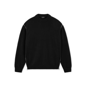Tom Ford Soft Cashmere Oversize Stickat Dam Svarta | 086NYFLHS
