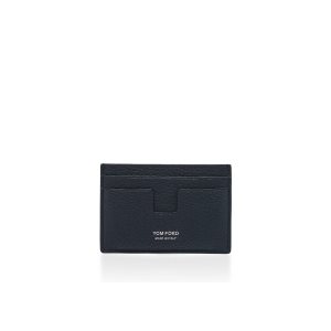 Tom Ford Soft Grain Läder Klassiska Cardholder Liten Plånbok Herr Blå | 625NJYGVQ