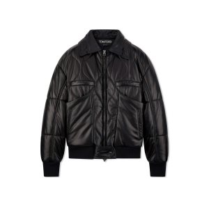 Tom Ford Soft Silk Nappa Puffer Jacket Ytterkläder Dam Svarta | 174MIUBSA