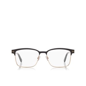 Tom Ford Square Metal Frame Optisk Herr Svarta | 159IPYHKZ