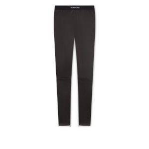 Tom Ford Stretch Plonge Logoed Leggings Dam Svarta | 043FYZICJ