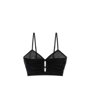 Tom Ford Stretch Tulle Crop Blast Dam Svarta | 348WOZALI