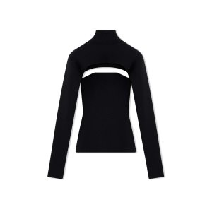 Tom Ford Stretch Ull Rib Two Pieces Stickat Dam Svarta | 946HRUVXP