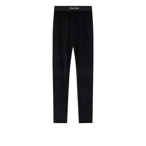 Tom Ford Stretch Velvet Signature Leggings Dam Svarta | 072XUAQVK