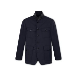 Tom Ford Techno Light-fill Military Jacket Ytterkläder Herr Marinblå | 356WKRFIY