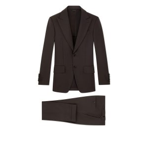 Tom Ford Ull Mohair Hopsack Cooper Kostymer Herr Bruna | 364HFWUCN