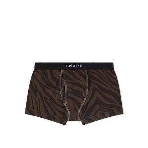 Tom Ford Zebra Bomull Boxer Kalsonger Herr Beige | 579CNHYLT